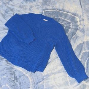 Blue Pullover Mock Neck Sweater - Old Navy